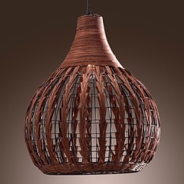 Luminária pendente estilo lanterna country mini com pintura