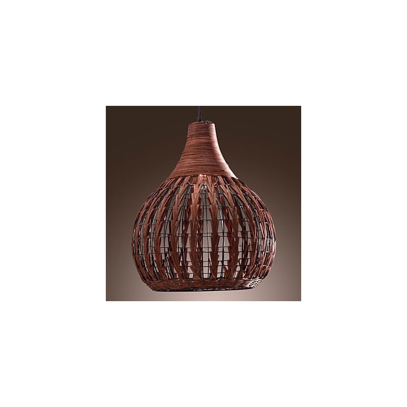 Luminária pendente estilo lanterna country mini com pintura