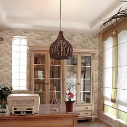 Luminária pendente estilo lanterna country mini com pintura