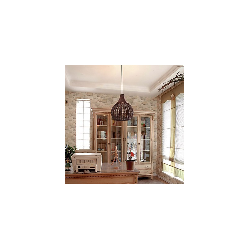 Luminária pendente estilo lanterna country mini com pintura