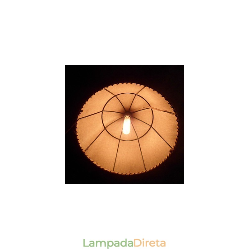 Pendente de luz retrô estilo norte-americano com abajur de tecido
