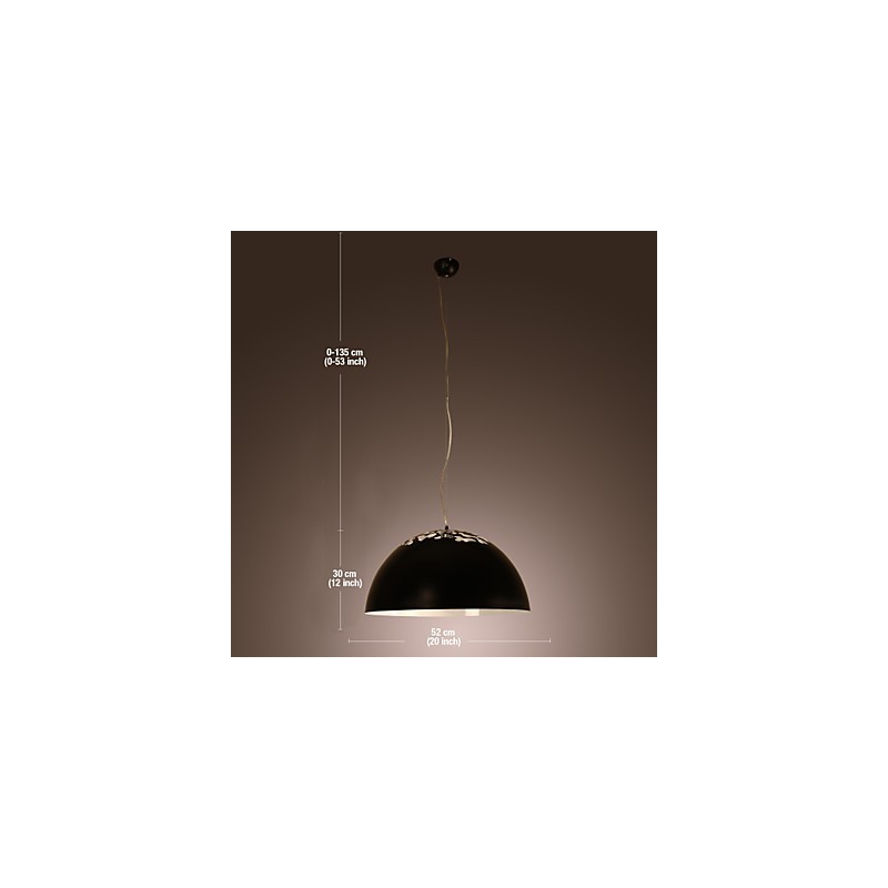 Luminária pendente moderna contemporânea com pintura em tigela