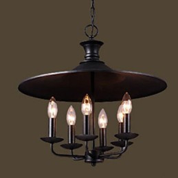 Lustre de vela de arte nórdica rural americana