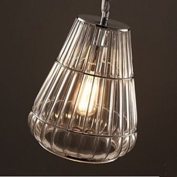 Luminária pendente de vidro estilo americano Industrial Wind Café