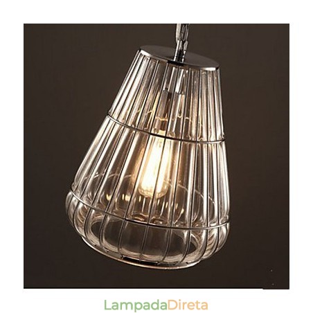 Luminária pendente de vidro estilo americano Industrial Wind Café Luminária pendente de vidro estilo americano Industrial Wind Café
