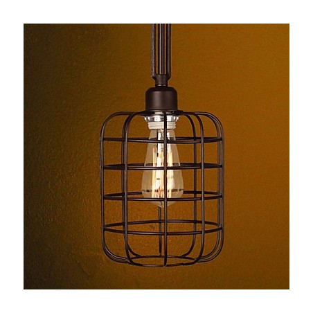 Luminária pendente de metal com pintura estilo retrô mini Luminária pendente de metal com pintura estilo retrô mini