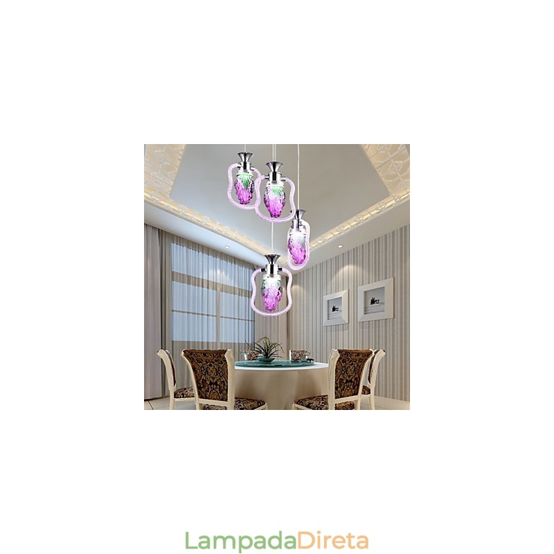 Luminárias pendentes modernas contemporâneas de metal