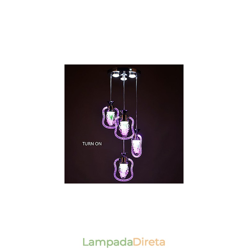 Luminárias pendentes modernas contemporâneas de metal