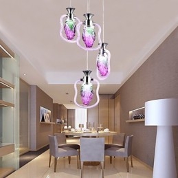 Luminárias pendentes modernas contemporâneas de metal