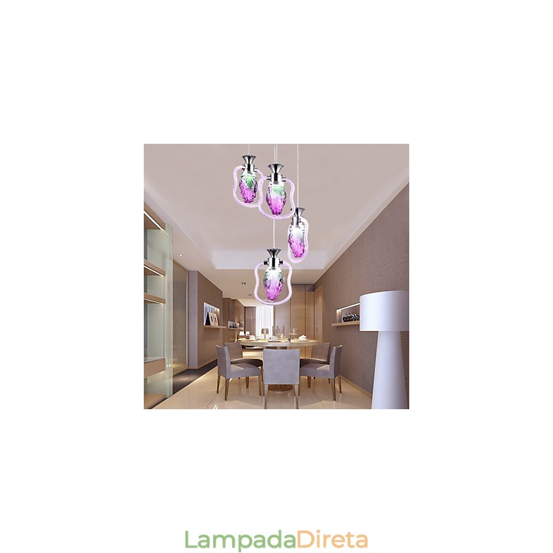 Luminárias pendentes modernas contemporâneas de metal
