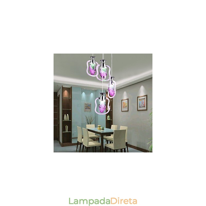 Luminárias pendentes modernas contemporâneas de metal