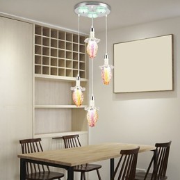 Luminárias pendentes modernas contemporâneas de metal