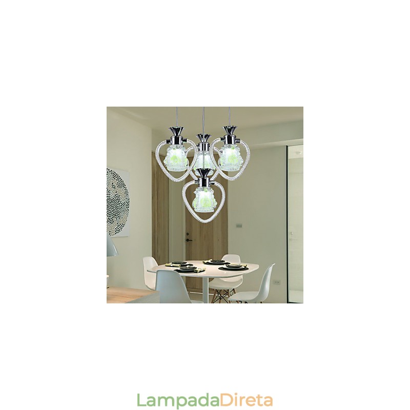 Luminárias pendentes modernas contemporâneas de metal