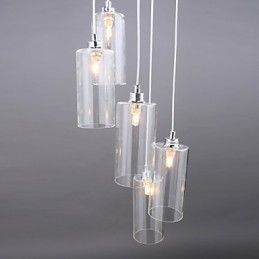 Luminária de vidro transparente Simples Moderna Criativa
