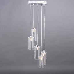 Luminária de vidro transparente Simples Moderna Criativa