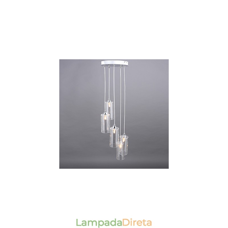 Luminária de vidro transparente Simples Moderna Criativa