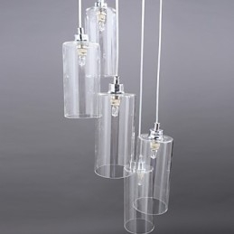 Luminária de vidro transparente Simples Moderna Criativa