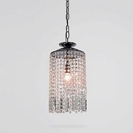 Luminária pendente de metal cristal contemporânea moderna