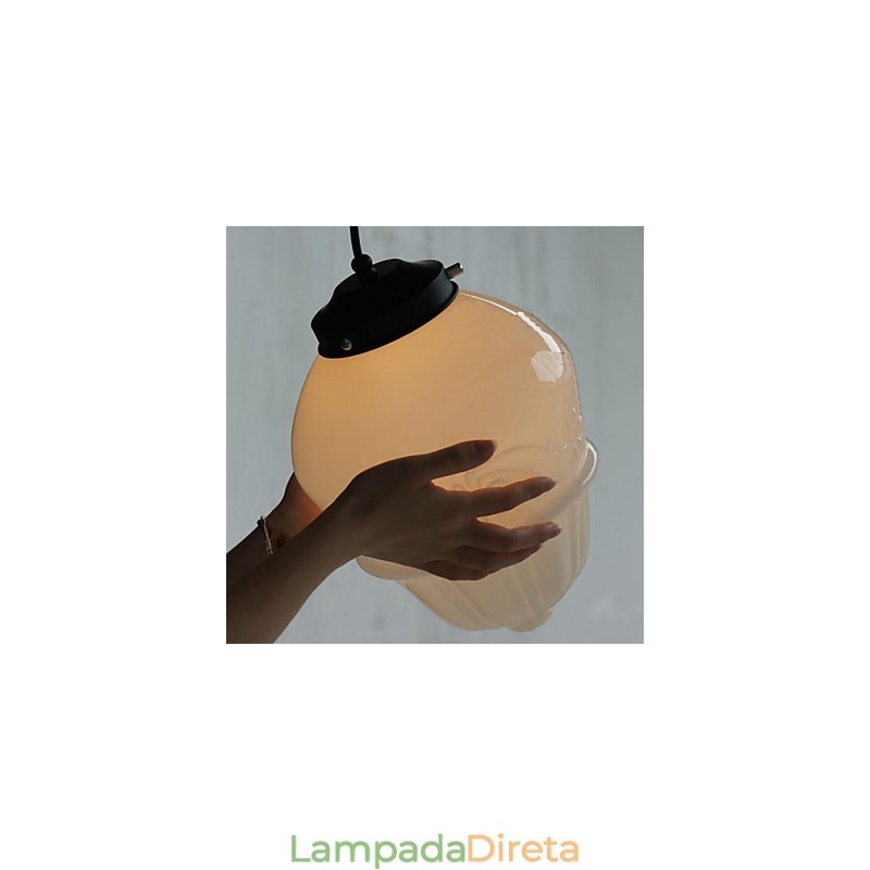 American Retro Creme Vidro Cuco