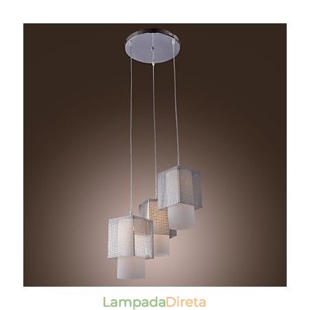 Luminária pendente galvanizada estilo mini contemporâneo moderno Luminária pendente galvanizada estilo mini contemporâneo moderno