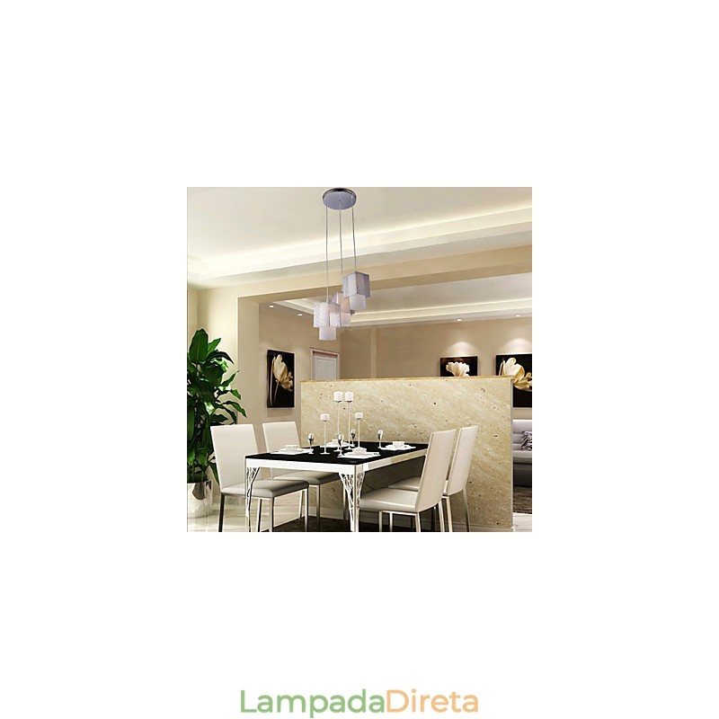Luminária pendente galvanizada estilo mini contemporâneo moderno