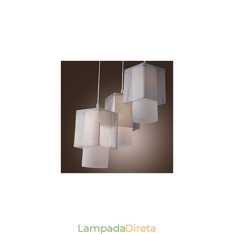 Luminária pendente galvanizada estilo mini contemporâneo moderno