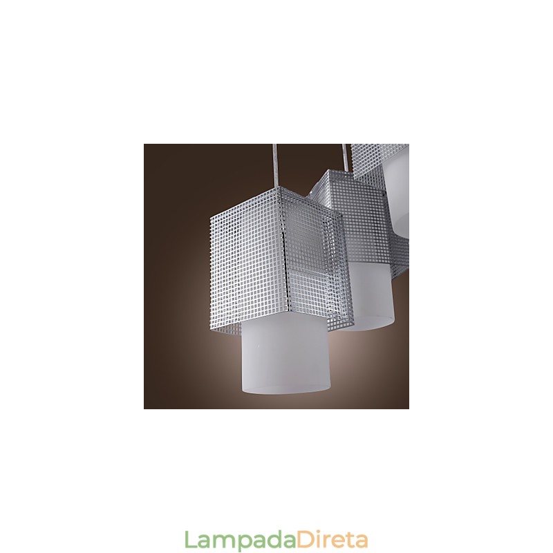 Luminária pendente galvanizada estilo mini contemporâneo moderno
