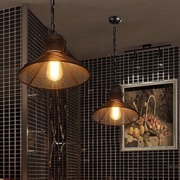 Luminárias pendentes estilo mini retrô garagem metal