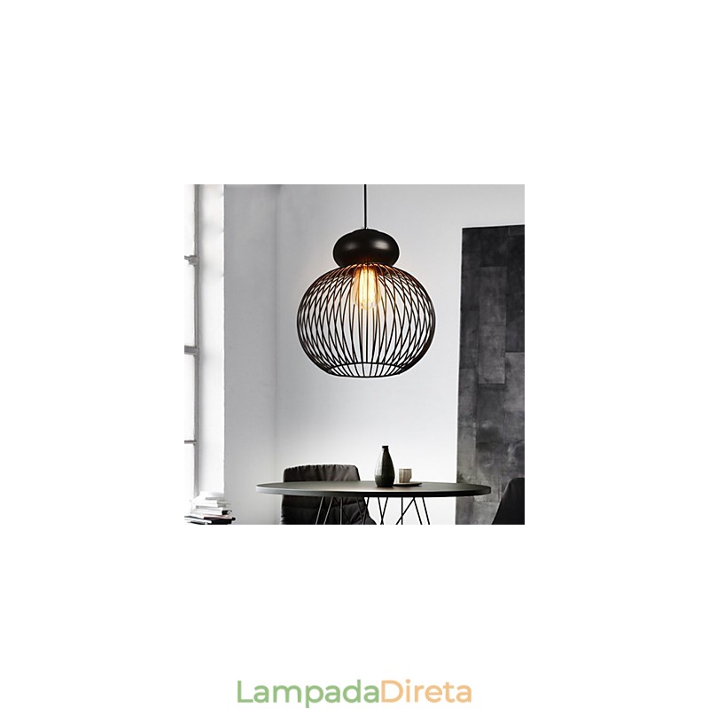 Luminárias pendentes estilo mini retrô garagem metal