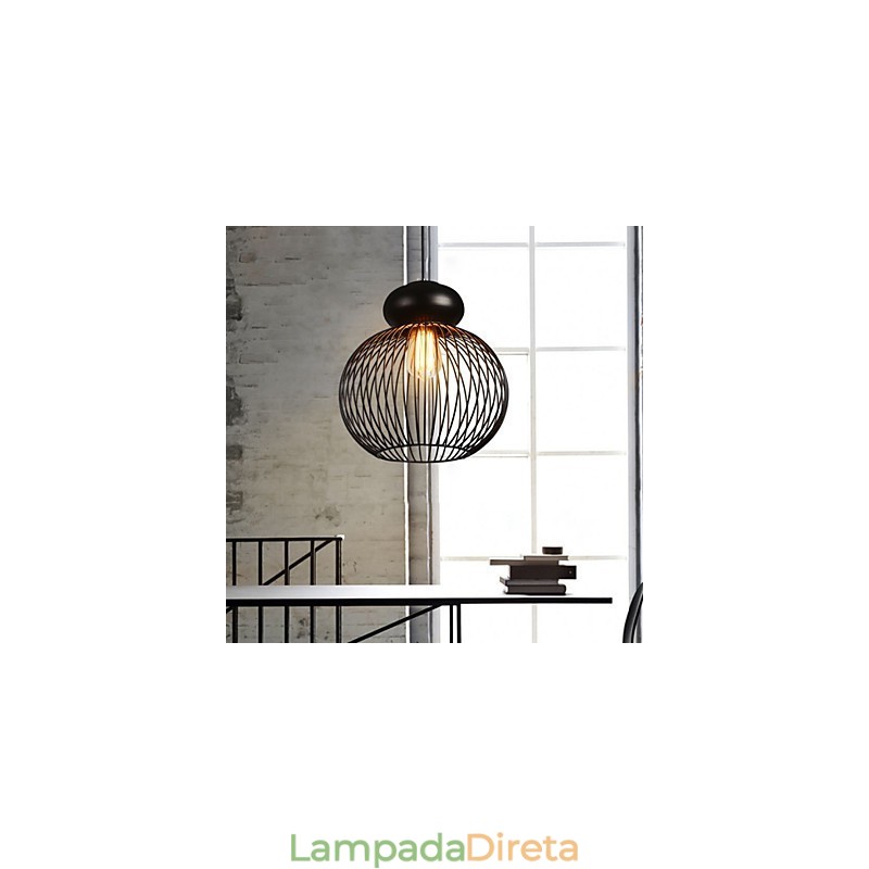 Luminárias pendentes estilo mini retrô garagem metal