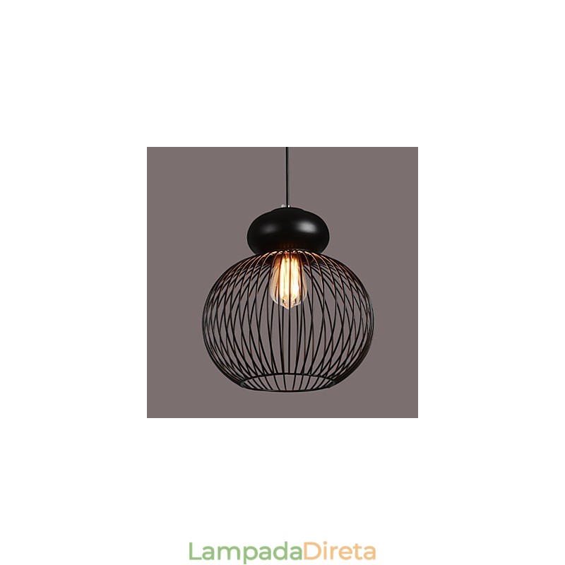 Luminárias pendentes estilo mini retrô garagem metal