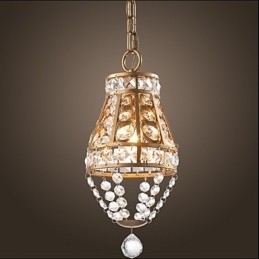 Lustre de cristal americano estilo country Lustre retrô para varanda