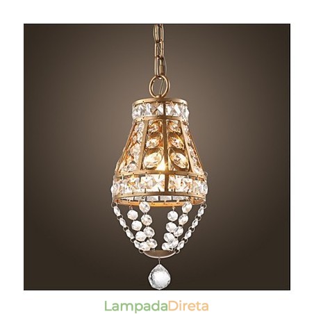 Lustre de cristal americano estilo country Lustre retrô para varanda Lustre de cristal americano estilo country Lustre retrô para varanda