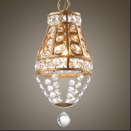 Lustre de cristal americano estilo country Lustre retrô para varanda