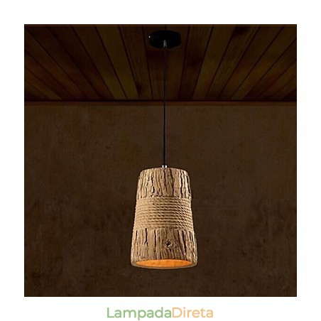 Luminária pendente industrial retrô Cimento Luminária pendente industrial retrô Cimento