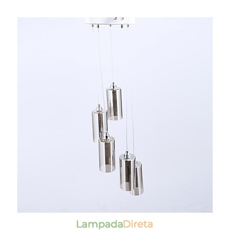 Luminária de vidro transparente Simples Moderna Criativa Luminária de vidro transparente Simples Moderna Criativa