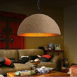 Lustre de ferro forjado vintage Um cânhamo industrial criativo