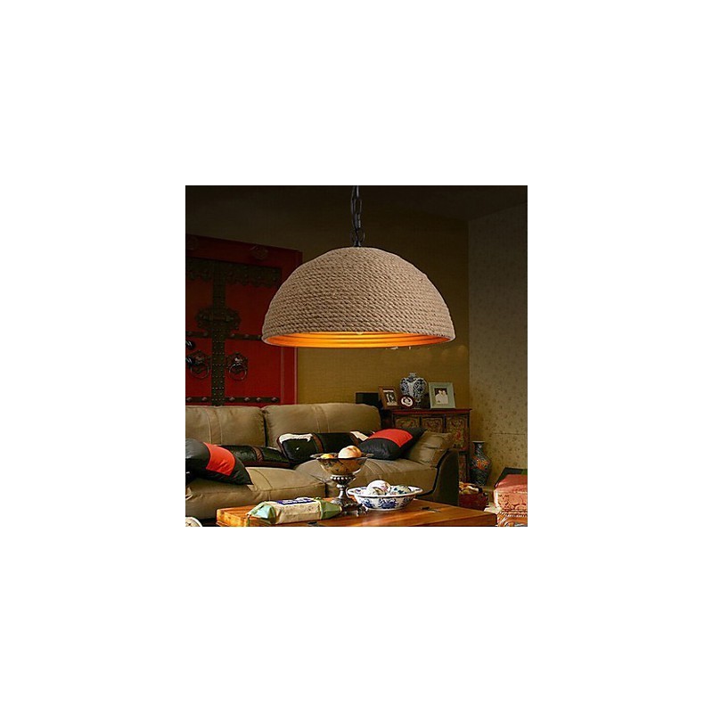 Lustre de ferro forjado vintage Um cânhamo industrial criativo