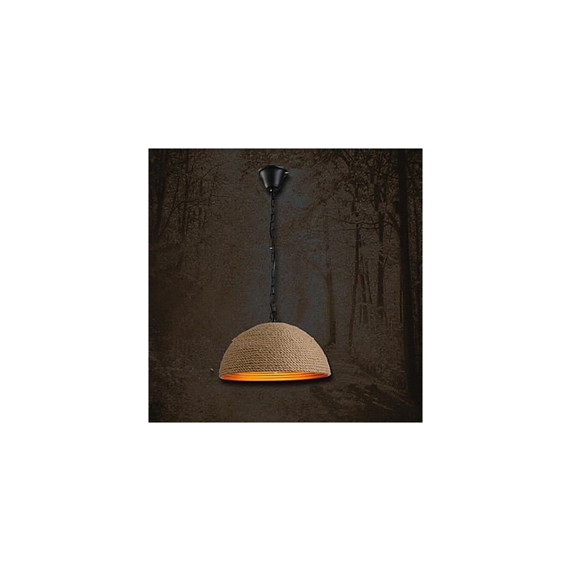 Lustre de ferro forjado vintage Um cânhamo industrial criativo
