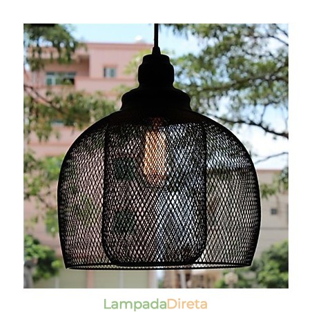 Lustre de ferro estilo gaiola retrô americano Lustre de ferro estilo gaiola retrô americano