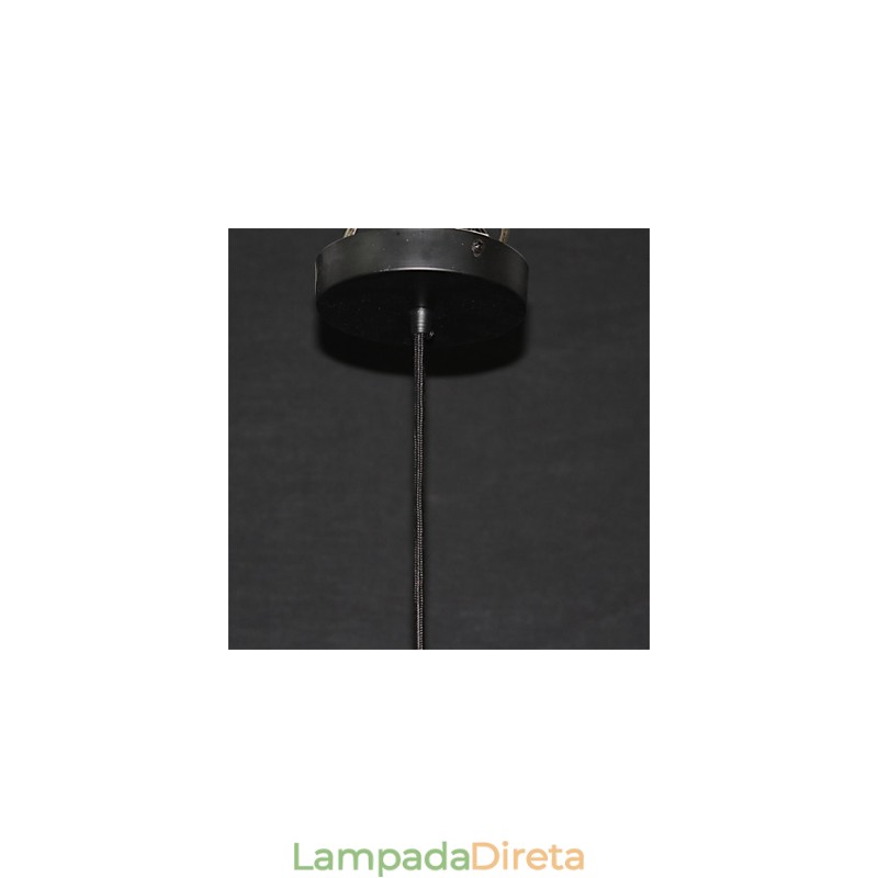 Lustre de ferro estilo gaiola retrô americano