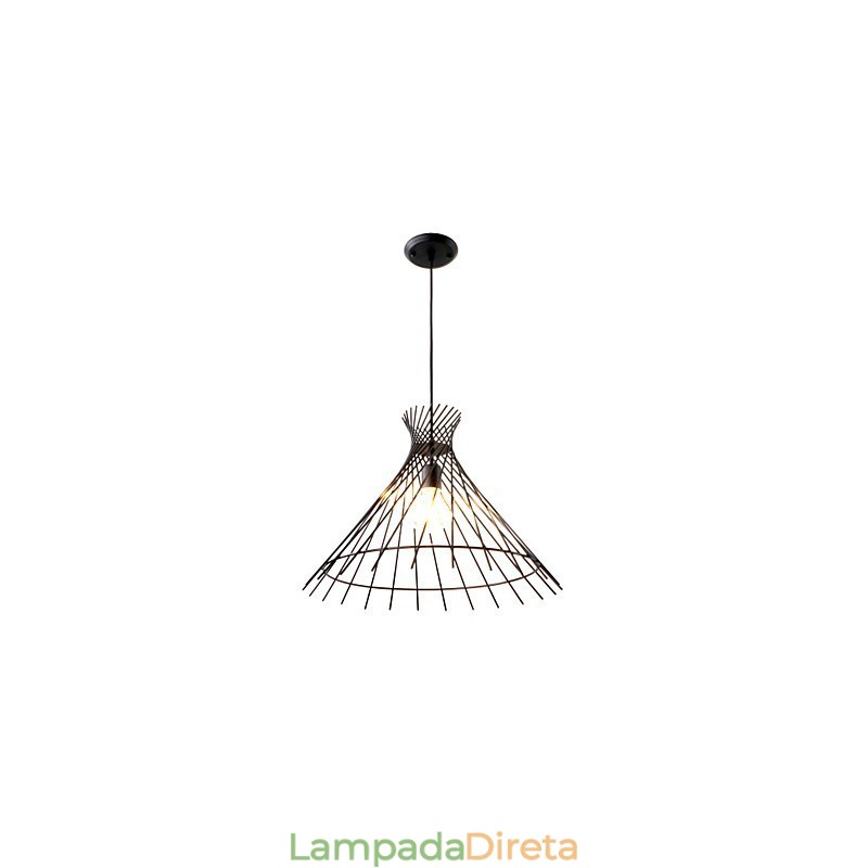 Lustre Pendente Mini Estilo Rústico Lodge Retro Garagem Metal