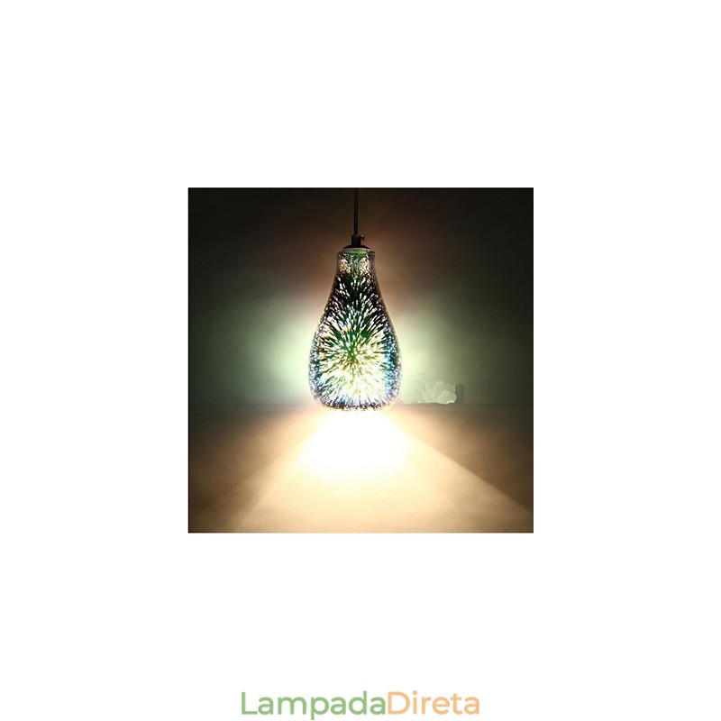 Mesa simples 3D Vidro Criativo Pendente C