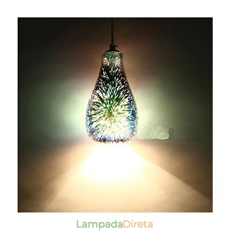 Mesa simples 3D Vidro Criativo Pendente C Mesa simples 3D Vidro Criativo Pendente C