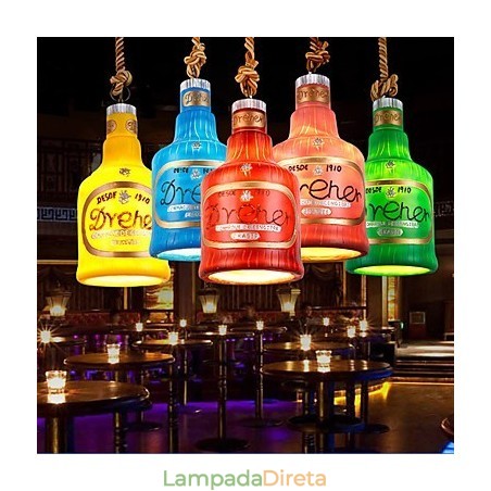 American Simple Retro Pendant Lamp Luminária pendente de cabeça única Luminária pendente American Simple Retro Pendant Lamp Luminária pendente de cabeça única Luminária pendente