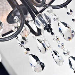Lustre de metal com pintura de cristal clássico tradicional