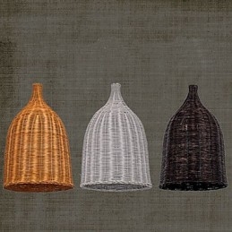 Lustre de vime Lustre Lustre Criativo Retro Lâmpada de vime