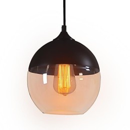 WestMenLights Modern Vintage Glass Ceiling Pendant Light 200mm de diâmetro