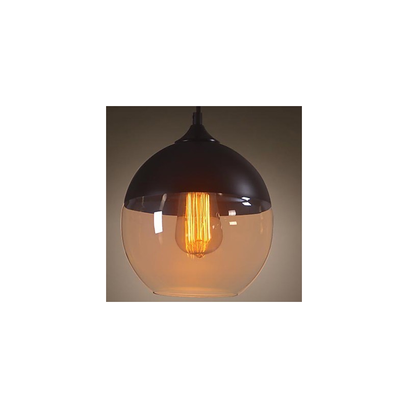 WestMenLights Modern Vintage Glass Ceiling Pendant Light 200mm de diâmetro