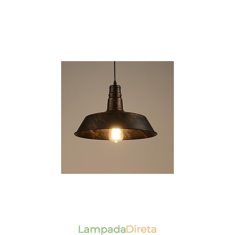 O diâmetro do lustre retrô minimalista de 360 mm com capa única